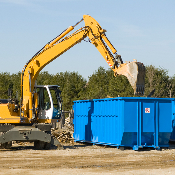 are there any restrictions on where a residential dumpster can be placed in Smithfield NY